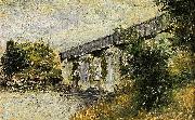 Claude Monet The Railway Bridge at Argenteuil USA oil painting artist